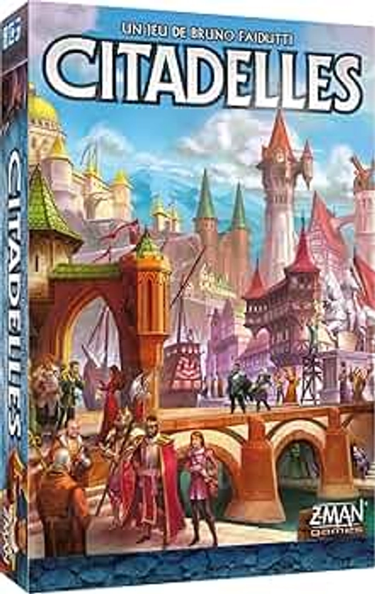 Asmodee - Z-Man Games - Citadelles : 4e Édition - Jeux de société - Jeux de Cartes - Jeux de Bluff et de stratégie - Adultes et Enfants à partir de 10 Ans - 2 à 8 Joueurs - Version française