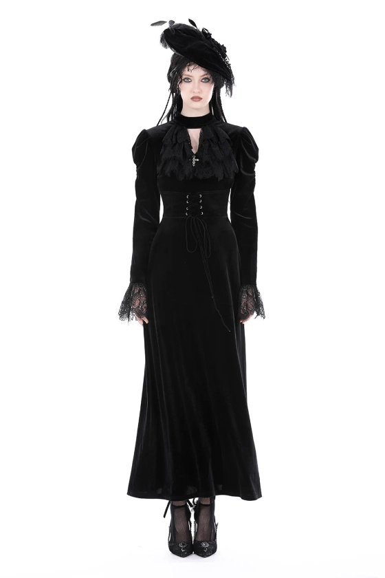 Dolorous Vintage Velvet Maxi Dress