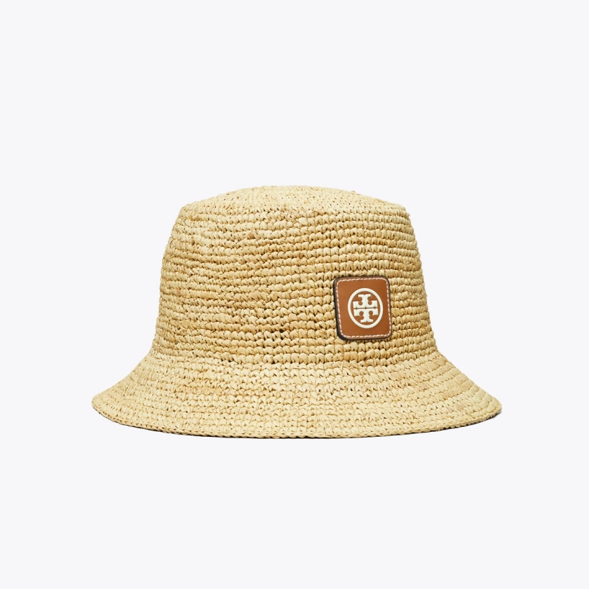 Straw Bucket Hat: Women's Designer Hats | Tory Burch