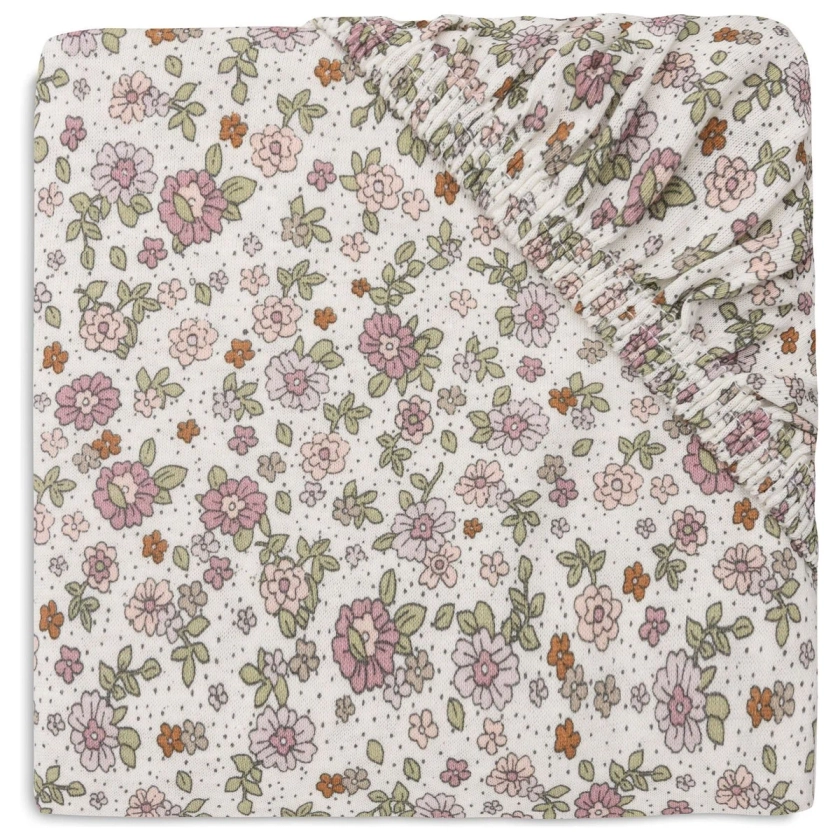 Drap housse jersey | Retro flowers | Plusieurs dimensions Jollein