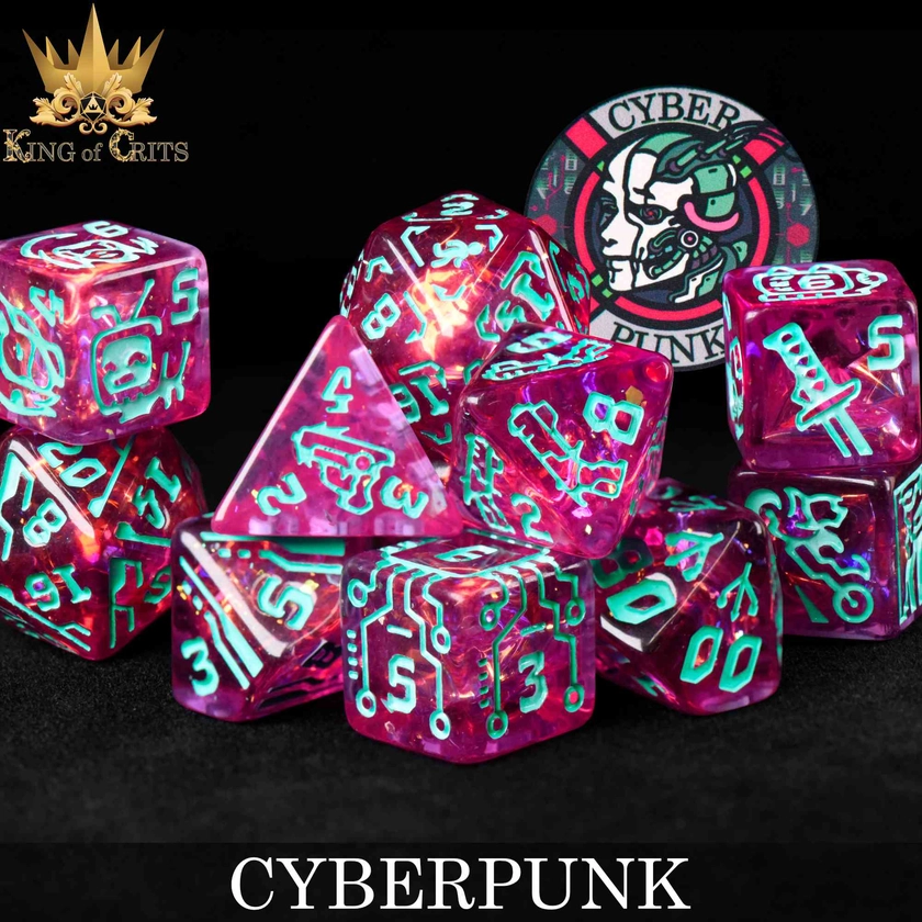 Cyberpunk 11 Dice Set