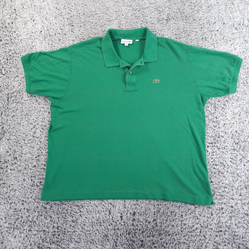 Lacoste Shirt Mens 3xl 8 Green Polo Preppy Casual Golf Easter