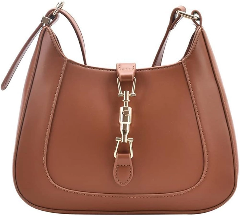 Amazon.com: CARZA Shoulder Bag Purse for Women, Handbag Crossbody Underarm PU Leather Wallet Tote, Brown : Clothing, Shoes & Jewelry