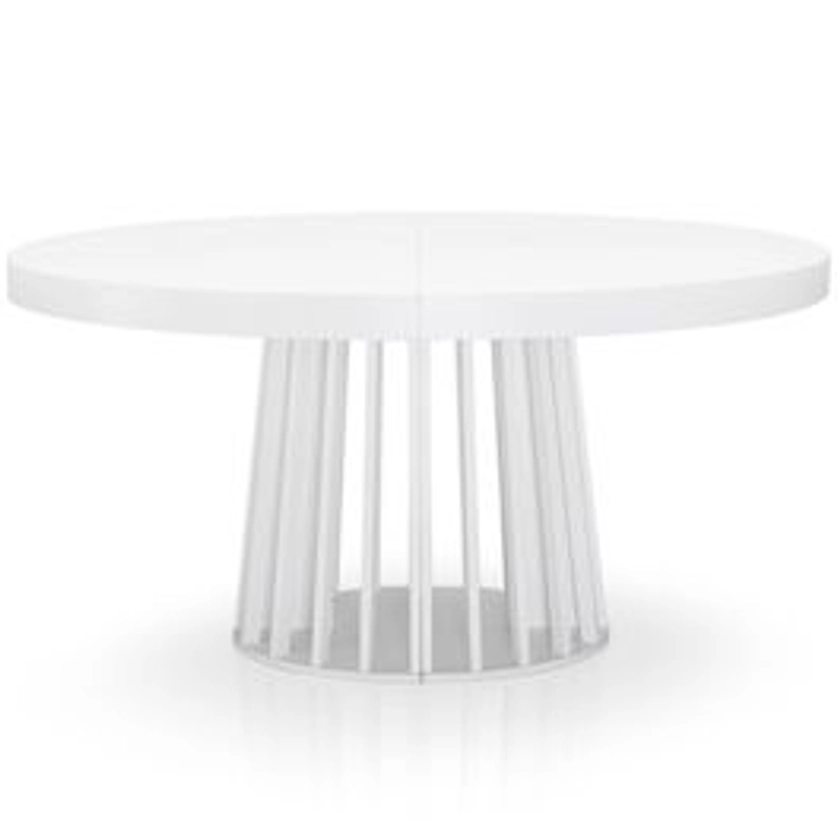 Table ovale extensible Eliza Blanc