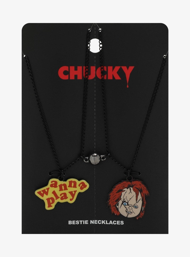 Child's Play Chucky Wanna Play Best Friend Necklace Set