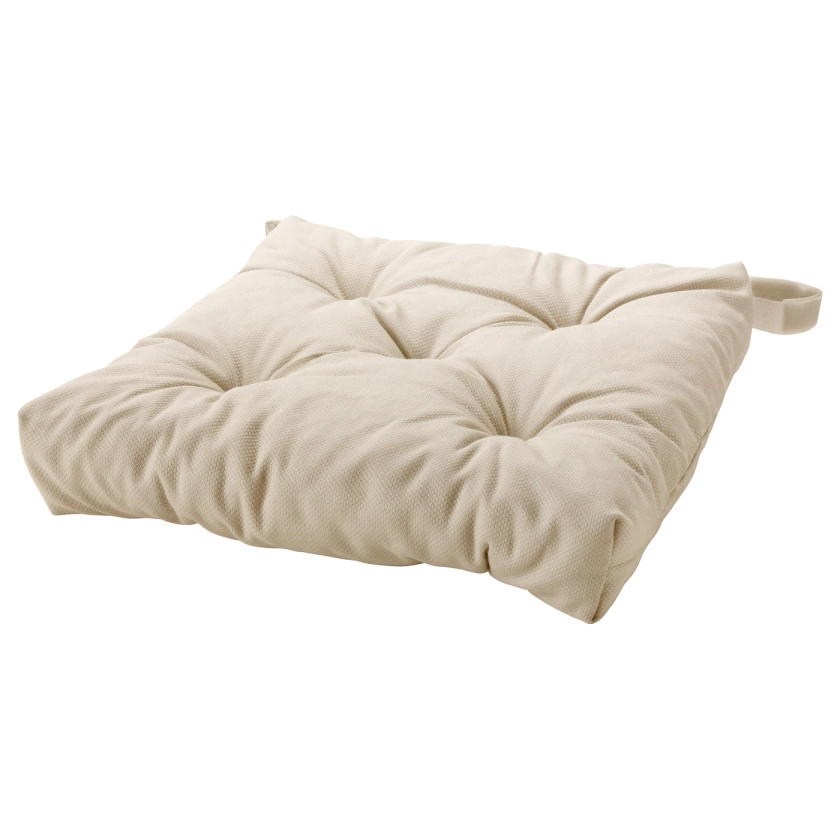 MALINDA Coussin de chaise - beige clair 40/35x38x7 cm