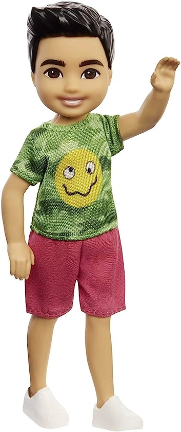 Mattel Barbie Chelsea Friend Boy Doll, Wearing Camo T-Shirt, Shorts and White Sneakers : Amazon.co.uk: Toys & Games