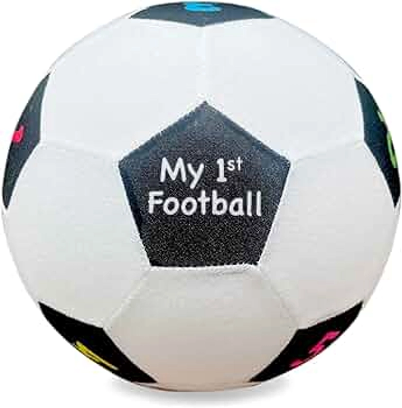 My First Football - Ideal For Toddlers or Kids Soft & Light Size 3 - Dinosaur, Unicorn, Animal or Numbers (Numbers)