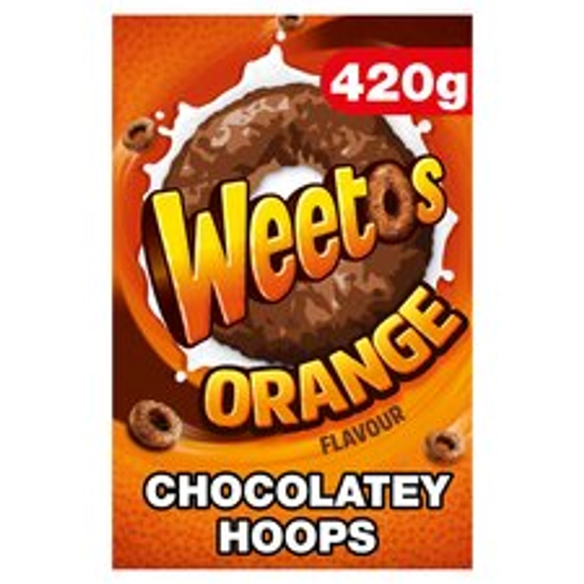 Weetabix Weetos Orange Chocolatey Hoops 420G