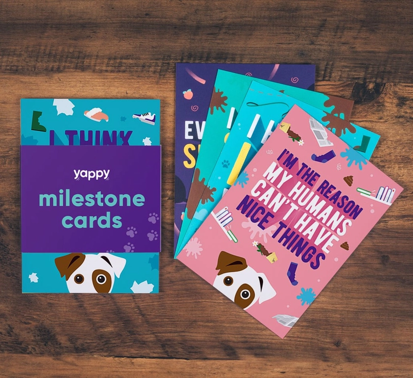 Shaming Milestone Cards: Personalised for your Dog