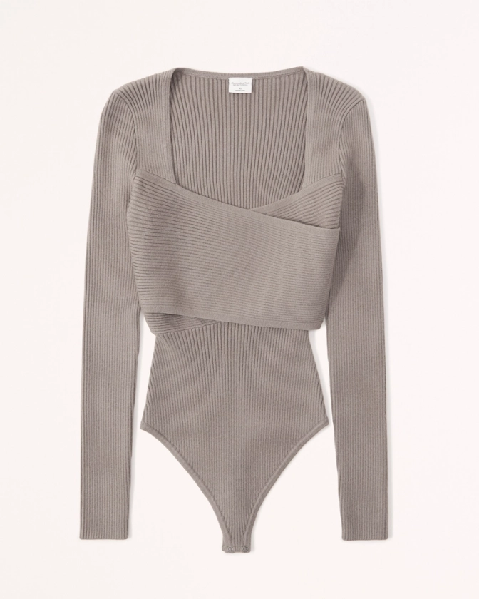 Abercrombie LuxeLoft Wrap Sweater Bodysuit