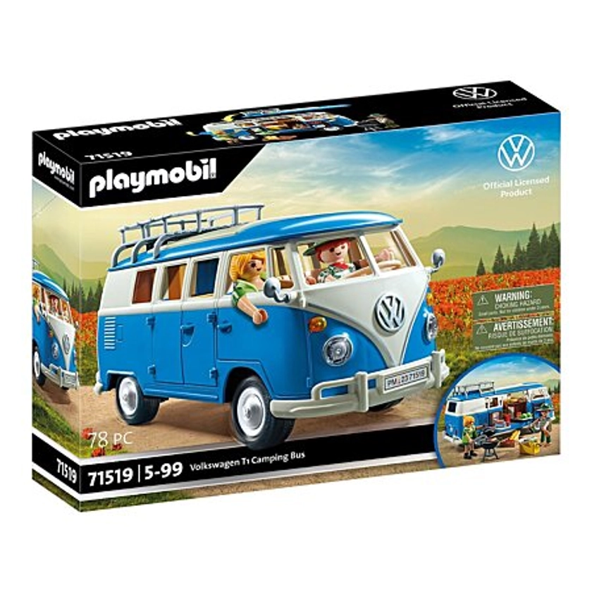 VW T1 Camping Bus blue