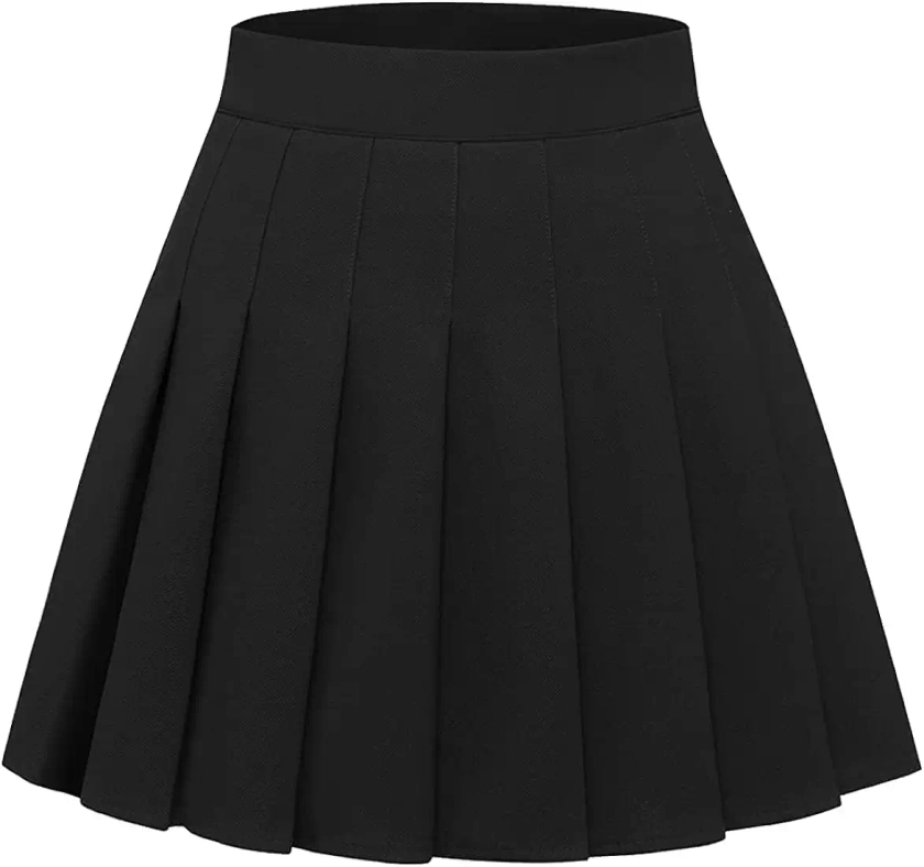 Buy Mrugneni Pleated Short Tennis Skirt (32, Black) at Amazon.in