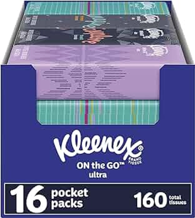 Kleenex 16 Pocket Packs (10 per pack), White, Box