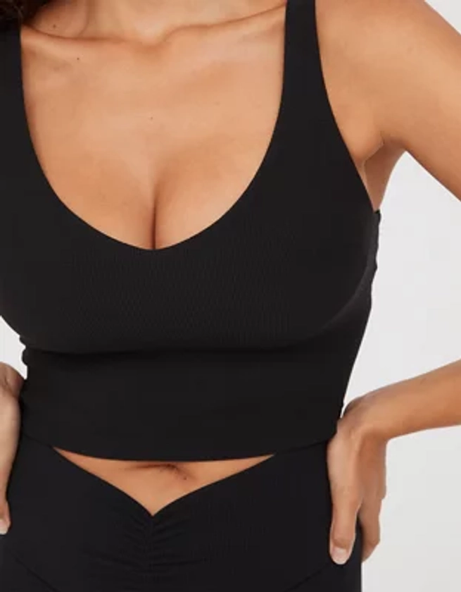 OFFLINE By Aerie Real Me Low Key Waffle Sports Bra