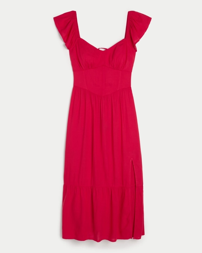 Femmes Robe midi à dos lacé | Femmes Robes et combinaisons | HollisterCo.com