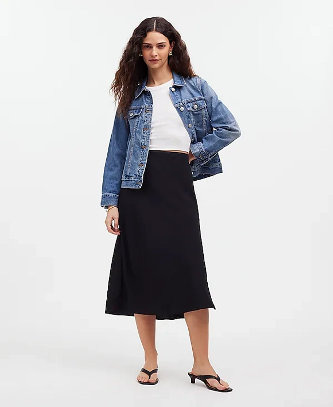 The Layton Midi Slip Skirt | Madewell