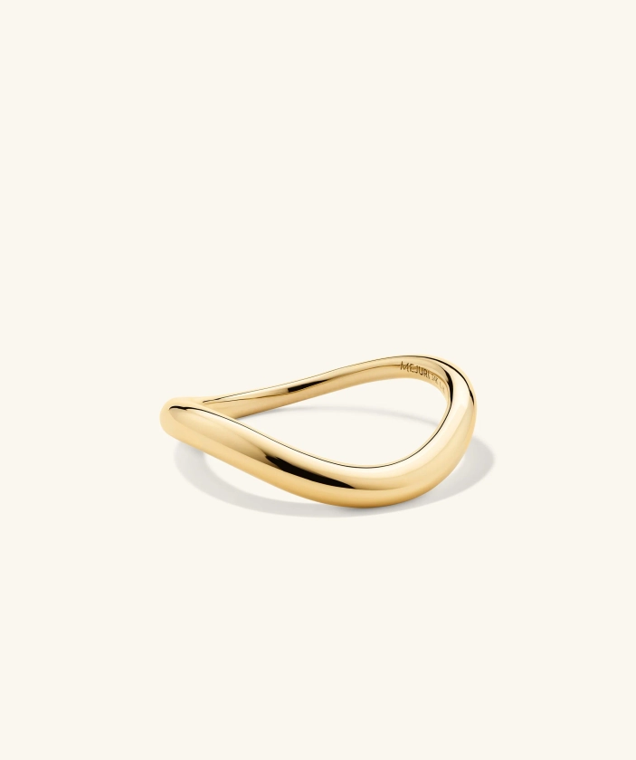 14k Gold Dôme Figure Slim Ring - Jewelry | Mejuri