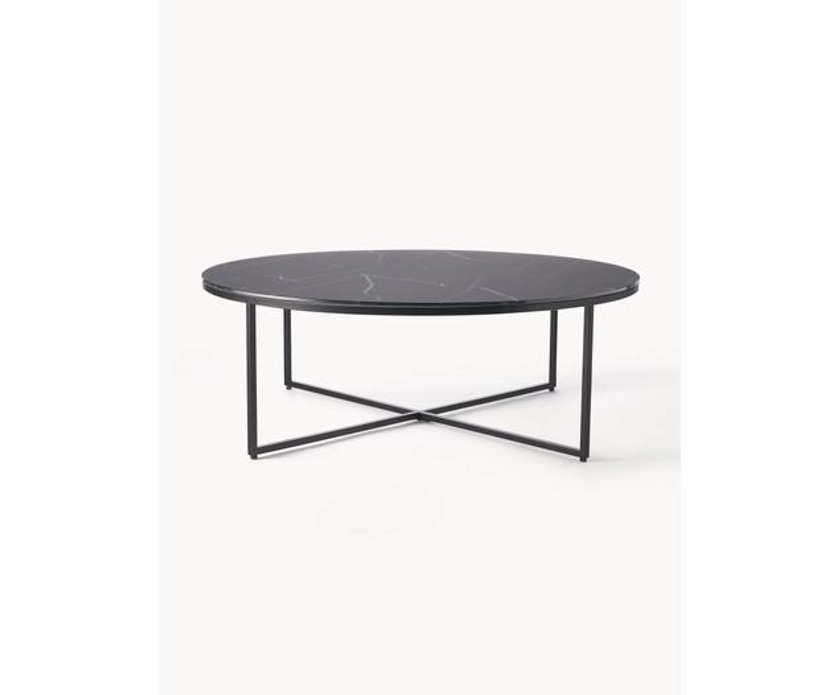 Table basse ronde XL look marbre Antigua | Westwing