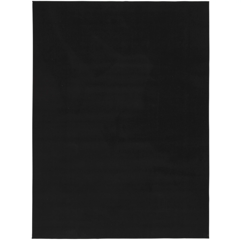 Mainstays 90"x118" Titan Solid Black Durable Indoor Utility Area Rug