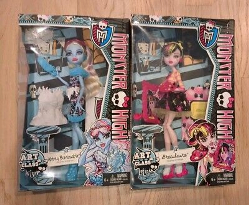 Monster High Art Class Draculaura & Abbey Bominable NEW in sealed box 2013 | eBay