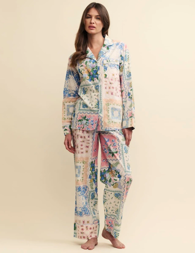 Patchwork Floral Cotton Pyjama Set