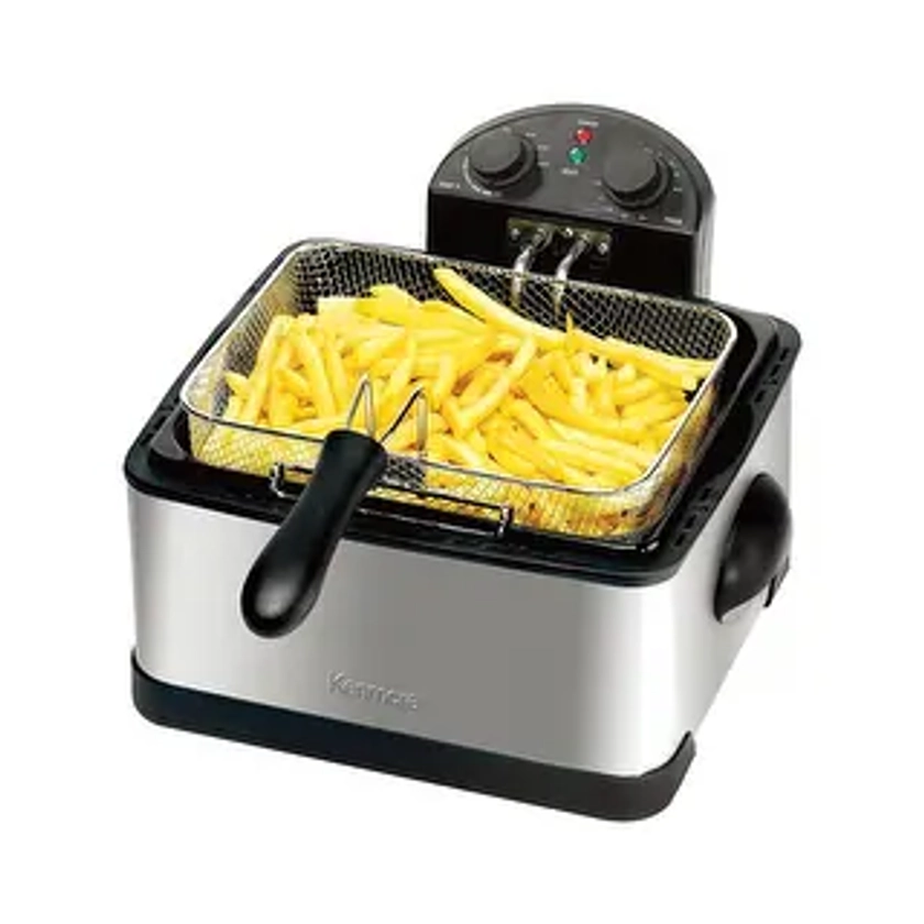 Kenmore Deep Fryer & 3 Frying Baskets 1700W 4L/17 Cup Stainless Steel | Overstock.com Shopping - The Best Deals on Fryers | 44281734