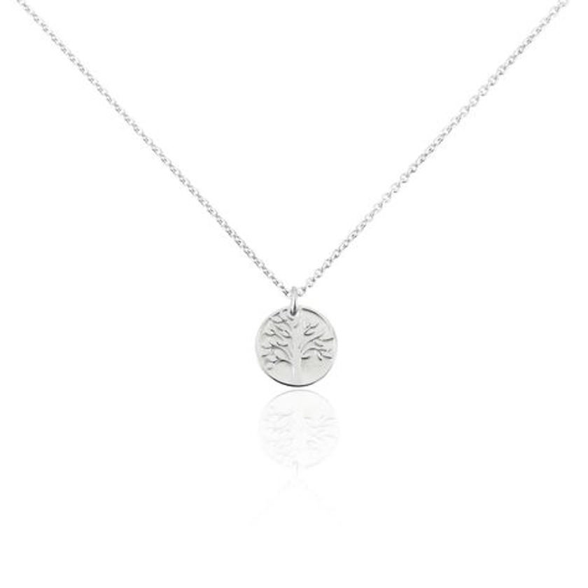 Collier Argent Blanc Colombina