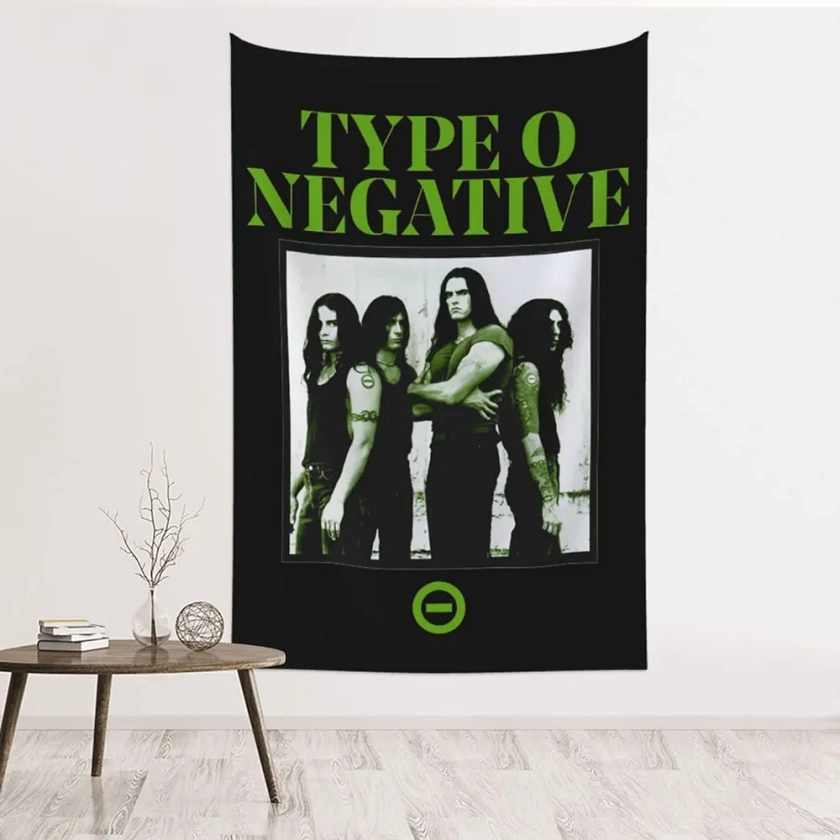 XENITE Type Music O Negative Tapestry Wall Hanging for Living Room Bedroom Dorm Wall Decor 60x40 Inch