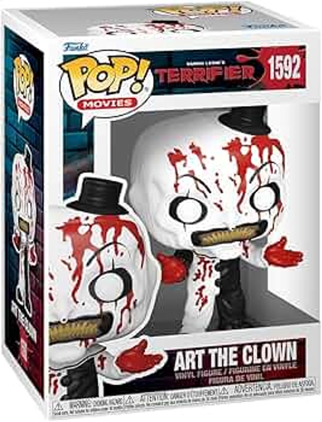 Funko Pop! Movies: Terrifier 2 - Art The Clown - Sanglant - Figurine en Vinyle à Collectionner - Idée de Cadeau - Produits Officiels - Jouets pour Les Enfants et Adultes - Movies Fans