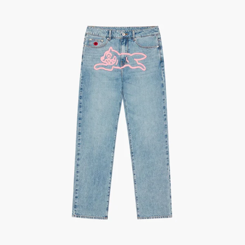 Running Dog Denim Pants Light Blue Wash