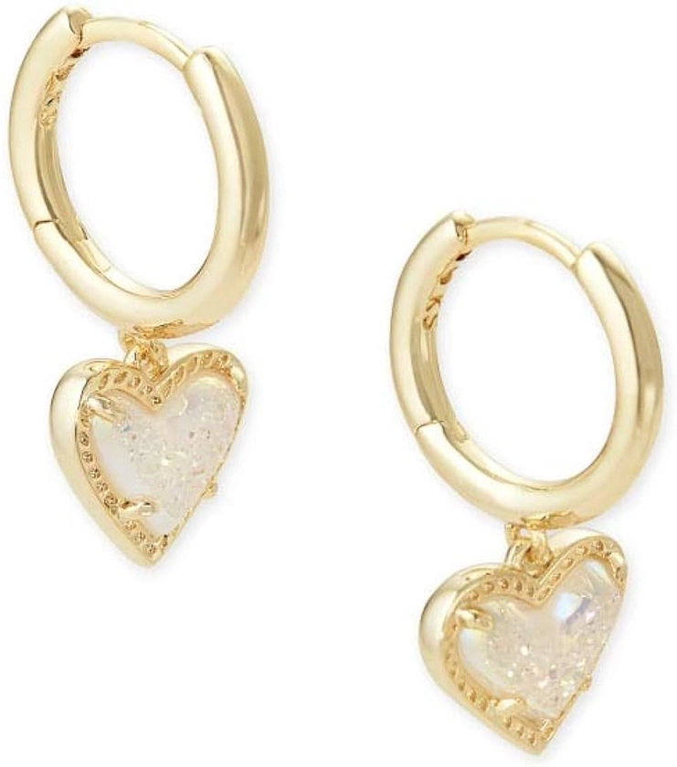 Kendra Scott Ari Heart Huggie Earrings for Women, Fashion Jewelry