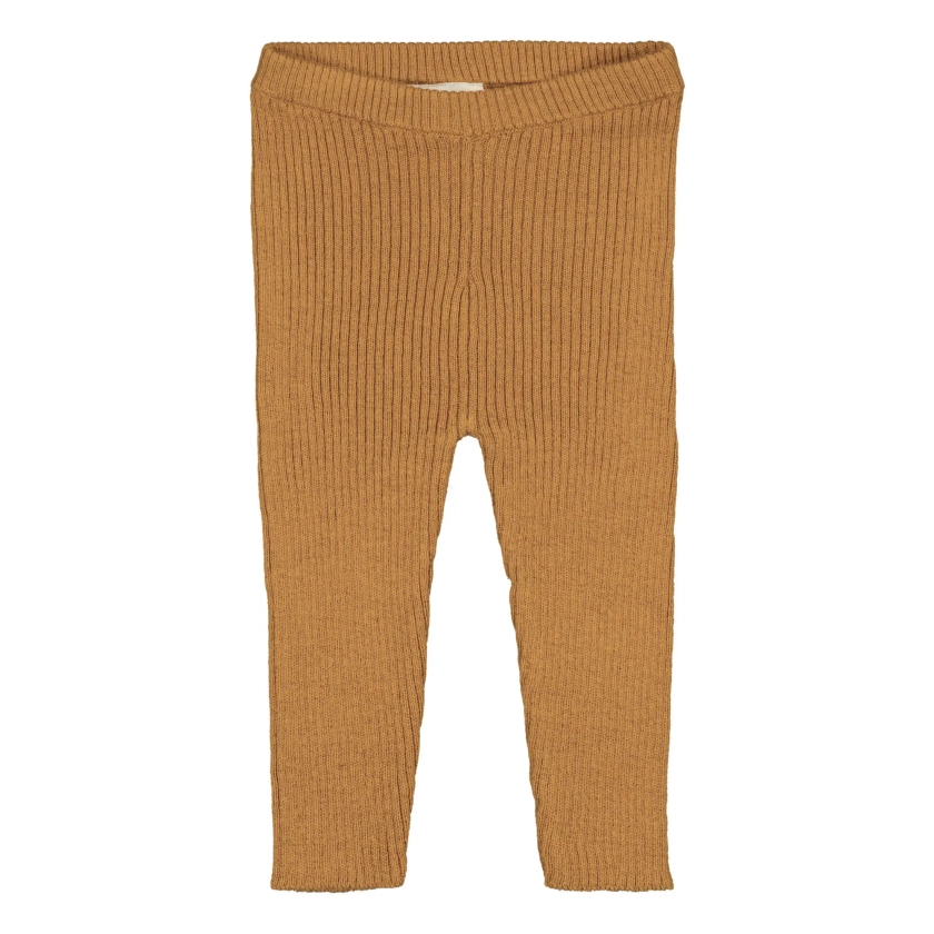 Louis Louise - Legging Maille Chat - Ocre | Smallable