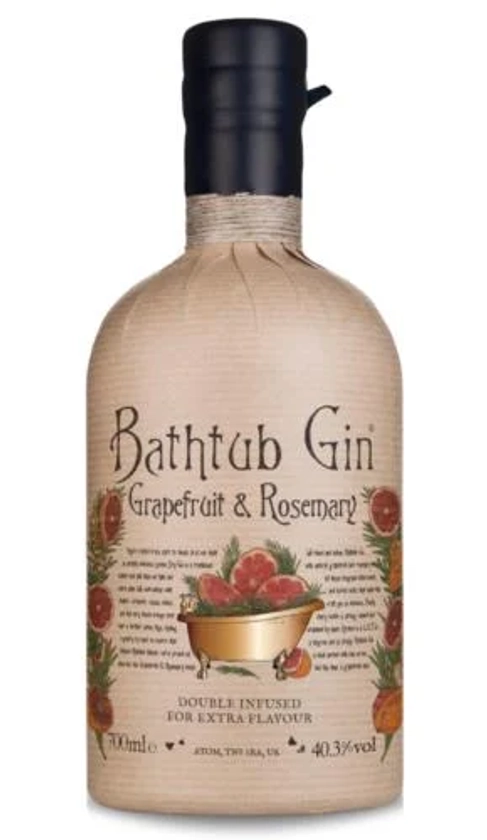 Bathtub Gin - Grapefruit & Rosemary 70cl