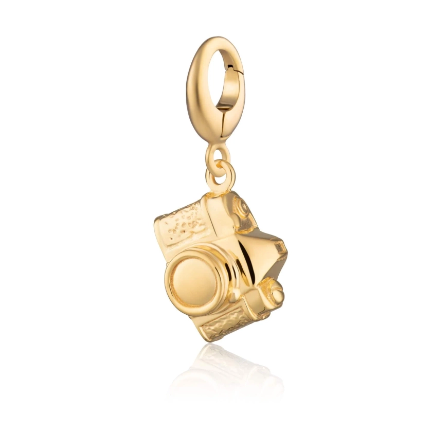 Gold Plated Vintage Camera Charm | Lily Charmed