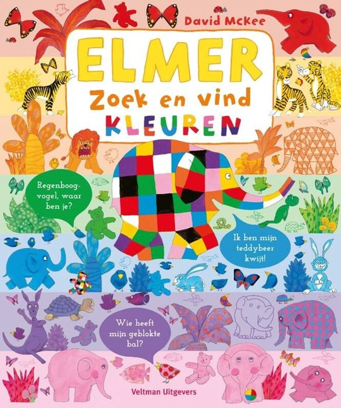 Elmer zoek en vind - Kleuren, David Mckee | 9789048320844 | Boeken | bol
