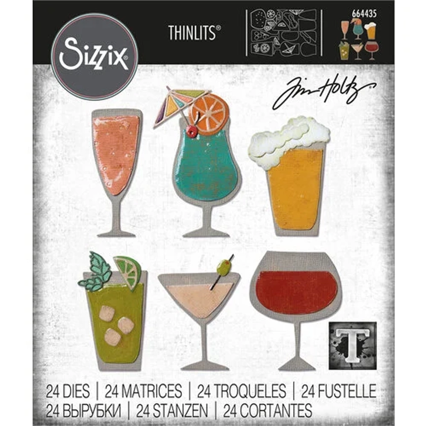 Sizzix Tim Holtz Happy Hour Thinlits Die