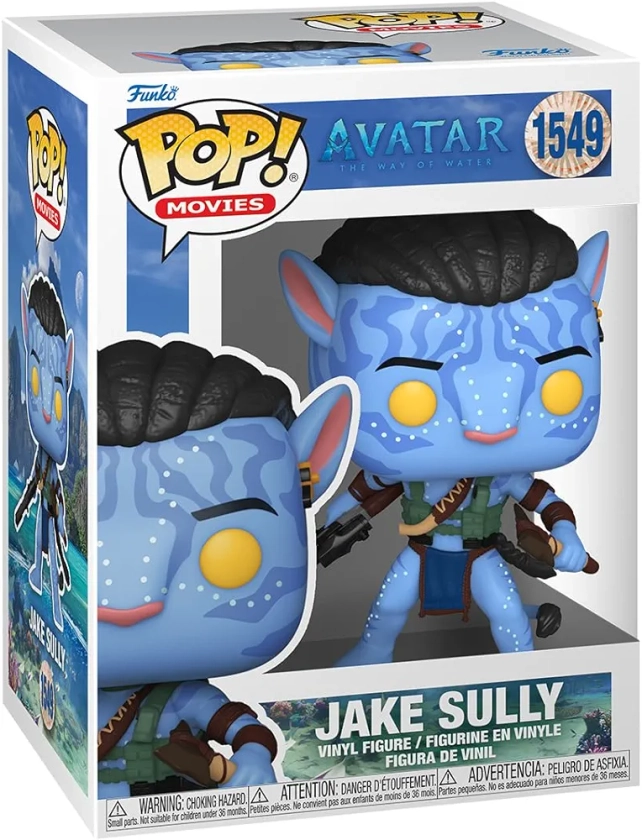 Funko Pop! Movies: Avatar: The Way of Water - Jake Sully - (Battle) - Figurine en Vinyle à Collectionner - Idée de Cadeau - Produits Officiels - Jouets pour Les Enfants et Adultes - Movies Fans