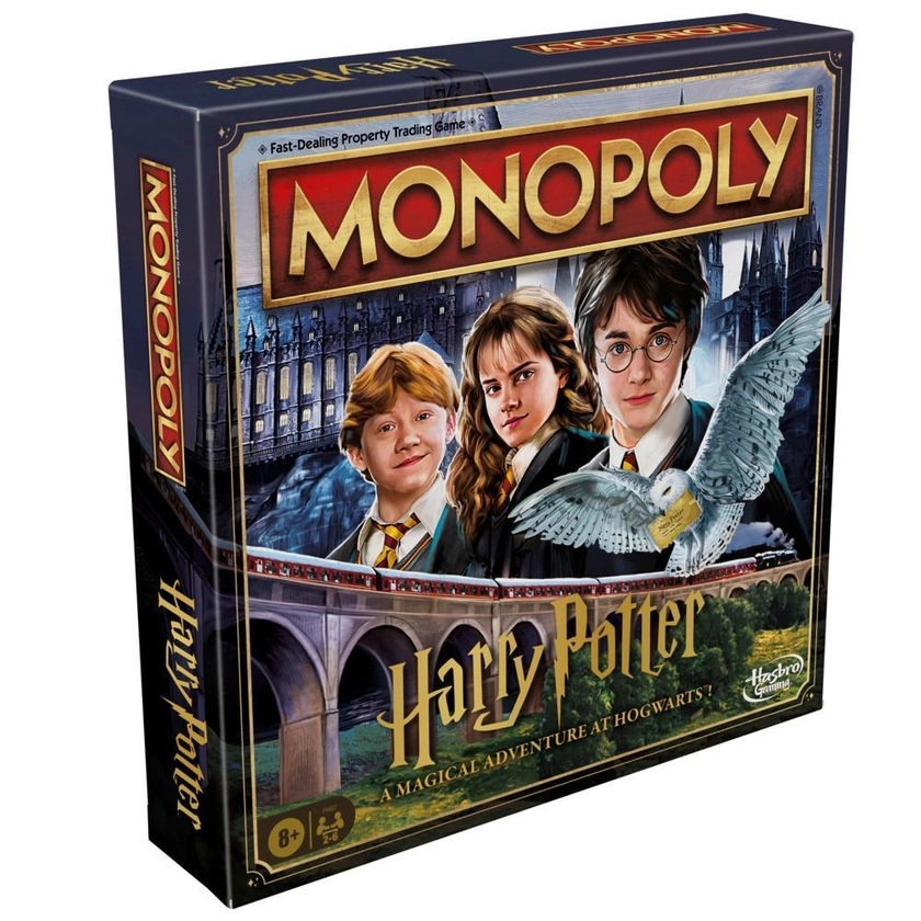 Monopoly Harry Potter Edition Board Game, Family Games for 2 to 6 Players, Ages 8+