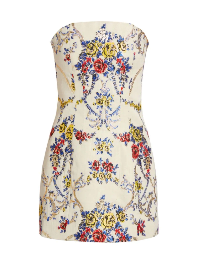 Shop Alice + Olivia Velia Floral Jacquard Minidress | Saks Fifth Avenue