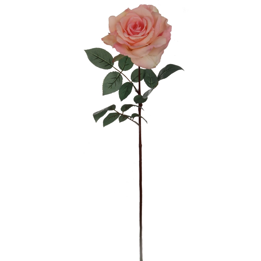 12-Pack: Pink Queen Anne Rose Stem with Silk Foliage by Floral Home® | Michaels