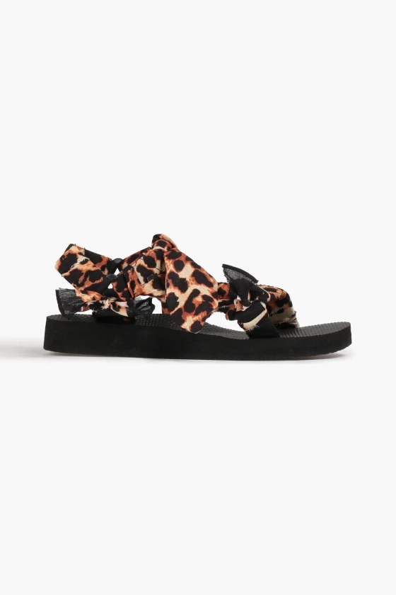 ARIZONA LOVE Trekky leopard-print canvas sandals | THE OUTNET