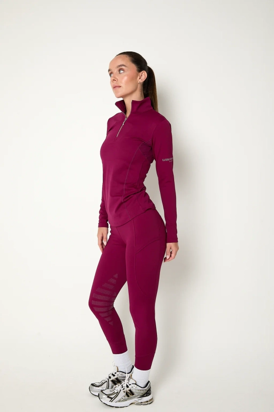 Sculpt Riding Leggings - Ruby