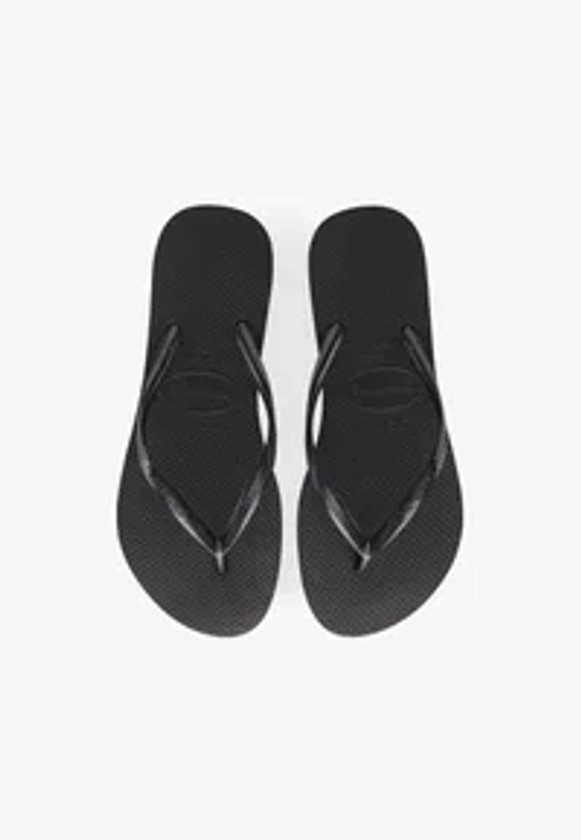 Havaianas SLIM - Tongs - black/noir - ZALANDO.FR