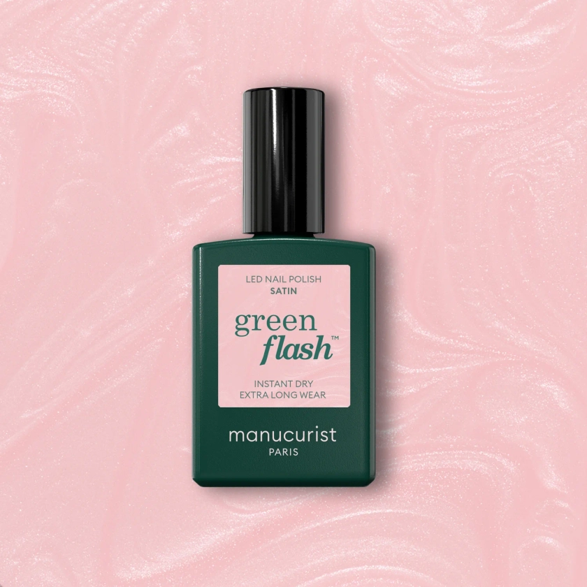 Vernis semi permanent rose transparent irisé - Satin | Manucurist