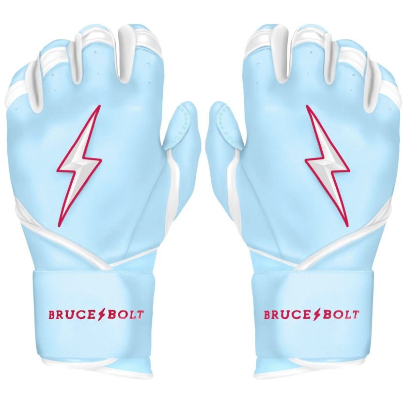 Baby Blue Long Cuff Batting Gloves | Ian Happ Batting Gloves