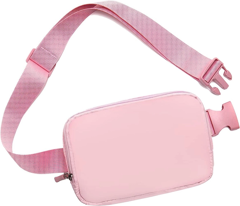 Belt bag Fanny pack crossbody bags for women Everywhere belt bag (pink)