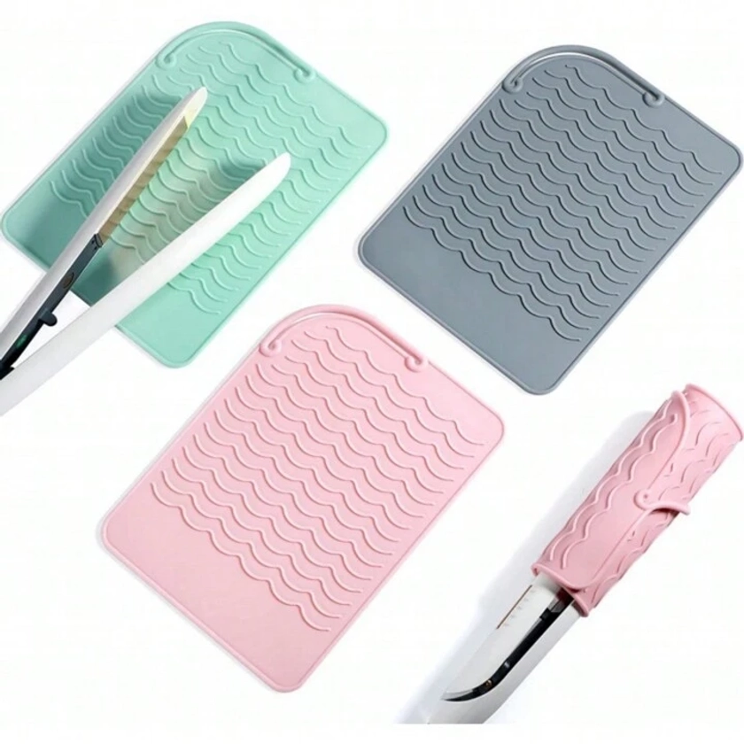 Silicone Curling Iron Heat Resistant Pad, Portable High Temperature Resistant Anti-scald Mat For Hair Styling Tools Such As Hair Curler And Flat Iron | SHEIN USA