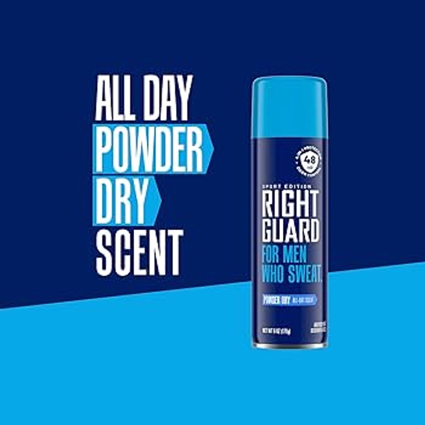 Amazon.com: Right Guard Spray antitranspirante e desodorante esportivo | Desodorante em spray de proteção 4 em 1 para homens | Bloqueia o suor | Controle de odor por 48 horas | Perfume Seco em Pó, 170 g. : Beleza e Cuidados Pessoais