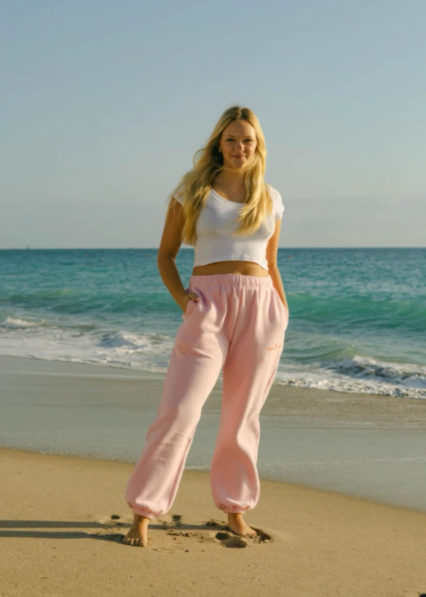 "Puff" Sweatpants in Pink